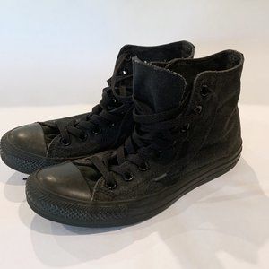 Converse Black Canvas Hi Top Trainers, W 8.5
